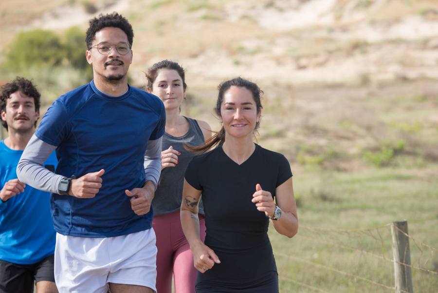Group running together